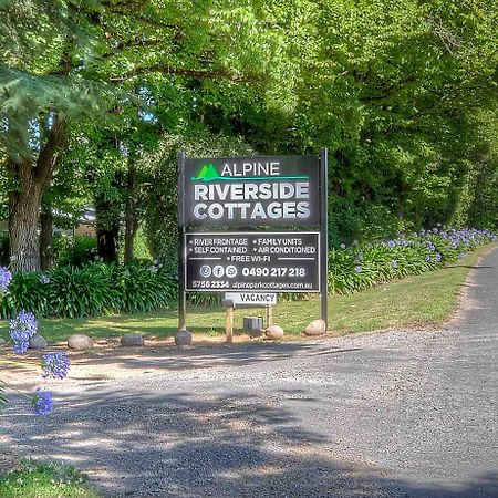 Alpine Riverside Cottages Porepunkah Exterior foto